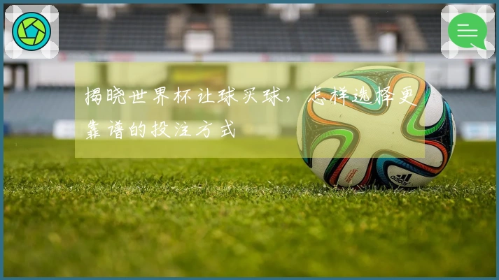 揭晓世界杯让球买球，怎样选择更靠谱的投注方式