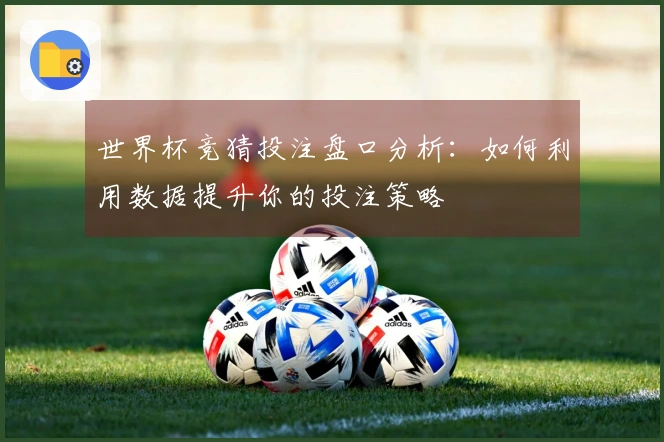 世界杯竞猜投注盘口分析:如何利用数据提升你的投注策略